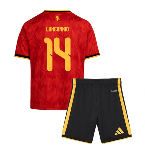 Belgien Dodi Lukebakio #14 Heimtrikot Kinder WM 2026 Fußballtrikots Set 2 Belgien Dodi Lukebakio #14 Heimtrikot Kinder WM 2026 Fußballtrikots Set 2