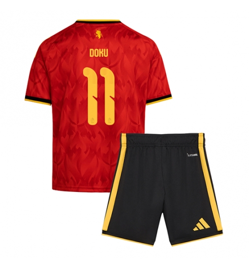 Belgien Jeremy Doku #11 Heimtrikot Kinder WM 2026 Fußballtrikots Set 2 Belgien Jeremy Doku #11 Heimtrikot Kinder WM 2026 Fußballtrikots Set 2
