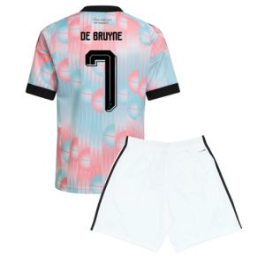 Belgien Kevin De Bruyne #7 Auswärtstrikot Kinder WM 2026 Fußballtrikots Set