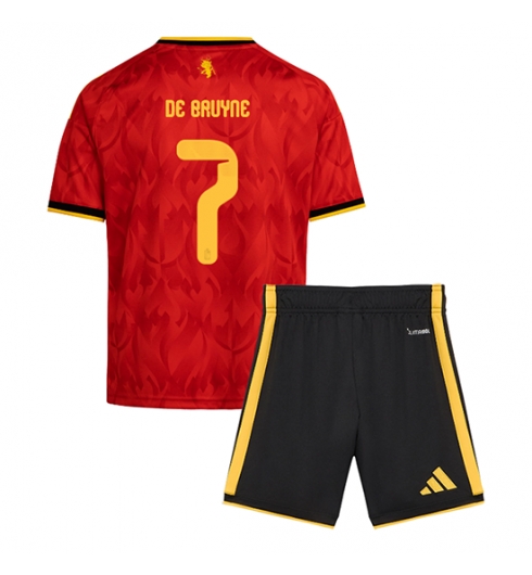 Belgien Kevin De Bruyne #7 Heimtrikot Kinder WM 2026 Fußballtrikots Set 2 Belgien Kevin De Bruyne #7 Heimtrikot Kinder WM 2026 Fußballtrikots Set 2