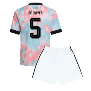 Belgien Maxim De Cuyper #5 Auswärtstrikot Kinder WM 2026 Fußballtrikots Set