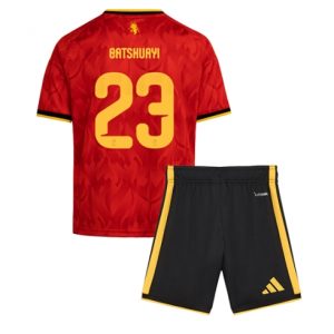 Belgien Michy Batshuayi #23 Heimtrikot Kinder WM 2026 Fußballtrikots Set