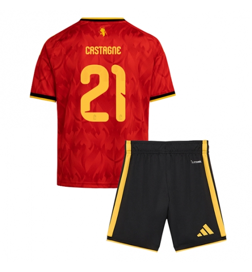 Belgien Timothy Castagne #21 Heimtrikot Kinder WM 2026 Fußballtrikots Set 2 Belgien Timothy Castagne #21 Heimtrikot Kinder WM 2026 Fußballtrikots Set 2