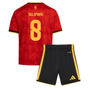 Belgien Youri Tielemans #8 Heimtrikot Kinder WM 2026 Fußballtrikots Set