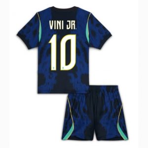 Brasilien Vinicius Junior #10 Auswärtstrikot Kinder WM 2026 Trikotsatz Kit 2