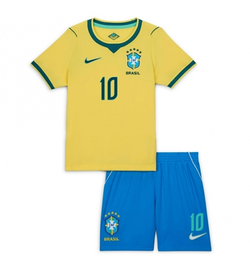 Brasilien Vinicius Junior #10 Heimtrikot Kinder WM 2026 Trikotsatz Kit 3 Brasilien Vinicius Junior #10 Heimtrikot Kinder WM 2026 Trikotsatz Kit 3