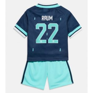 Deutschland David Raum #22 Auswärtstrikot Kinder WM 2026 Fußballtrikot kaufen
