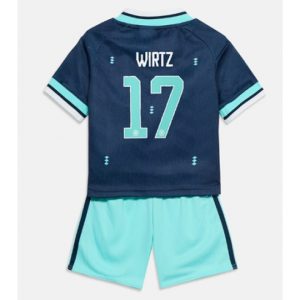 Deutschland Florian Wirtz #17 Auswärtstrikot Kinder WM 2026 Fußballtrikot kaufen