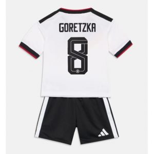 Deutschland Leon Goretzka #8 Heimtrikot Kinder WM 2026 Fußballtrikot kaufen