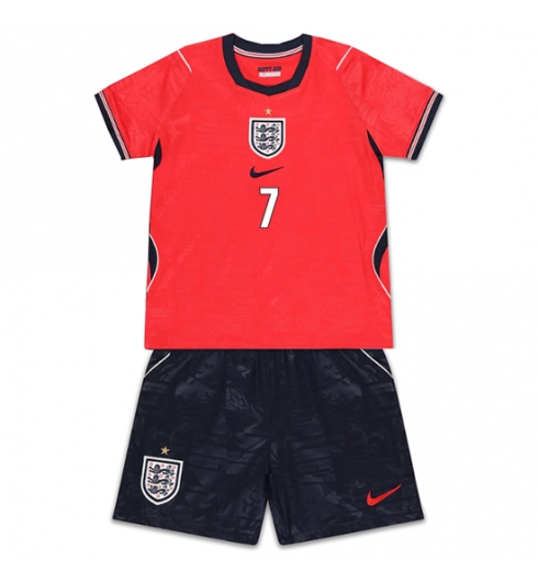 England Bukayo Saka #7 Auswärtstrikot Kinder WM 2026 Fußball trikotsatz 3 England Bukayo Saka #7 Auswärtstrikot Kinder WM 2026 Fußball trikotsatz 3