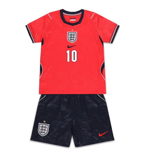 England Jude Bellingham #10 Auswärtstrikot Kinder WM 2026 Fußball trikotsatz 3 England Jude Bellingham #10 Auswärtstrikot Kinder WM 2026 Fußball trikotsatz 3
