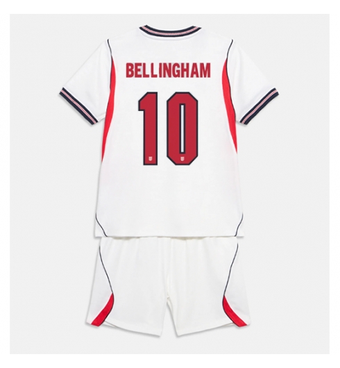 England Jude Bellingham #10 Heimtrikot Kinder WM 2026 Fußball trikotsatz 2 England Jude Bellingham #10 Heimtrikot Kinder WM 2026 Fußball trikotsatz 2