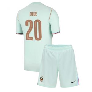 Frankreich Desire Doue #20 Auswärtstrikot Kinder WM 2026 Fußball trikotsatz