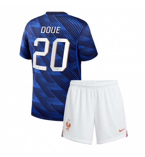 Frankreich Desire Doue #20 Heimtrikot Kinder WM 2026 Fußball trikotsatz 2 Frankreich Desire Doue #20 Heimtrikot Kinder WM 2026 Fußball trikotsatz 2