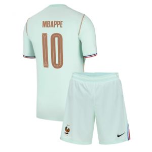 Frankreich Kylian Mbappe #10 Auswärtstrikot Kinder WM 2026 Fußball trikotsatz