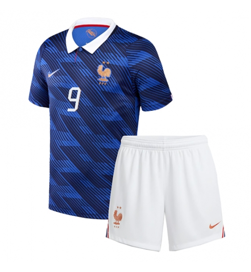 Frankreich Marcus Thuram #9 Heimtrikot Kinder WM 2026 Fußball trikotsatz 3 Frankreich Marcus Thuram #9 Heimtrikot Kinder WM 2026 Fußball trikotsatz 3