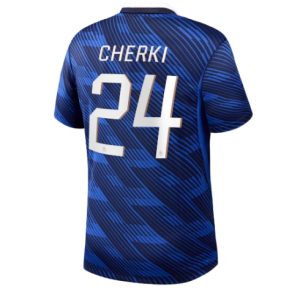 Frankreich Rayan Cherki #24 Heimtrikot WM 2026 Fußballtrikots