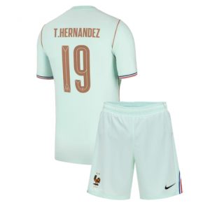 Frankreich Theo Hernandez #19 Auswärtstrikot Kinder WM 2026 Fußball trikotsatz