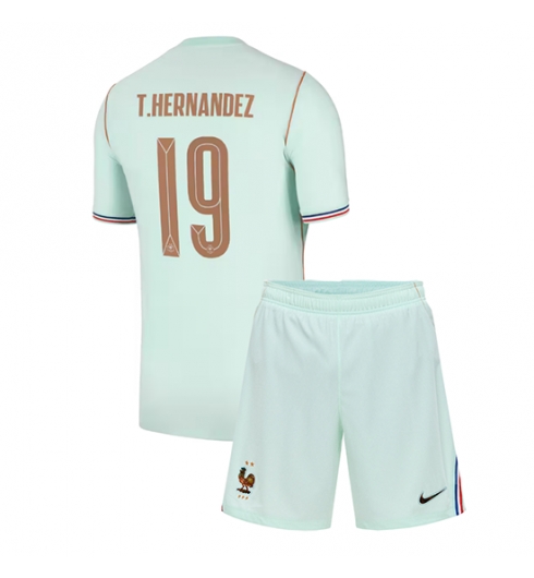 Frankreich Theo Hernandez #19 Auswärtstrikot Kinder WM 2026 Fußball trikotsatz 2 Frankreich Theo Hernandez #19 Auswärtstrikot Kinder WM 2026 Fußball trikotsatz 2