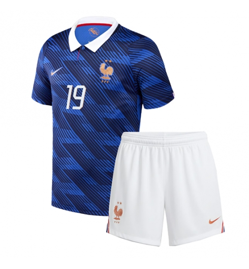 Frankreich Theo Hernandez #19 Heimtrikot Kinder WM 2026 Fußball trikotsatz 3 Frankreich Theo Hernandez #19 Heimtrikot Kinder WM 2026 Fußball trikotsatz 3
