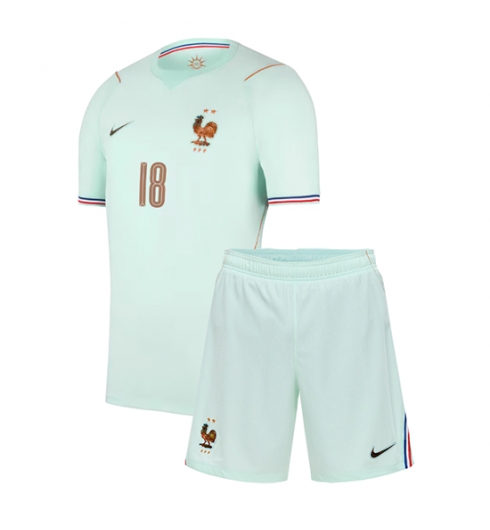 Frankreich Warren Zaire-Emery #18 Auswärtstrikot Kinder WM 2026 Fußball trikotsatz 3 Frankreich Warren Zaire-Emery #18 Auswärtstrikot Kinder WM 2026 Fußball trikotsatz 3