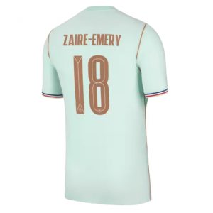Frankreich Warren Zaire-Emery #18 Auswärtstrikot WM 2026 Fußballtrikots