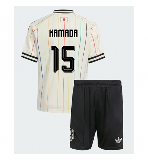 Japan Daichi Kamada #15 Auswärtstrikot Kinder WM 2026 Fußball trikotsatz 2 Japan Daichi Kamada #15 Auswärtstrikot Kinder WM 2026 Fußball trikotsatz 2