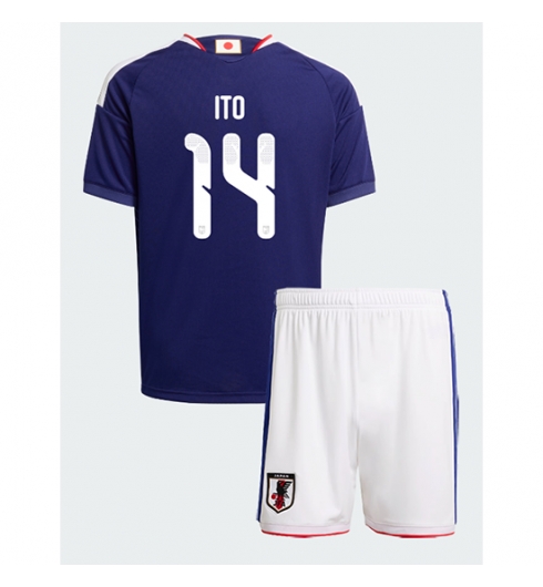 Japan Junya Ito #14 Heimtrikot Kinder WM 2026 Fußball trikotsatz 2 Japan Junya Ito #14 Heimtrikot Kinder WM 2026 Fußball trikotsatz 2
