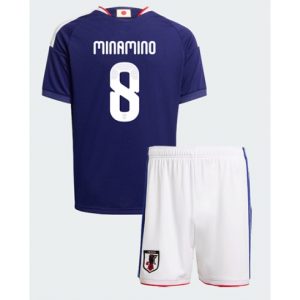 Japan Takumi Minamino #8 Heimtrikot Kinder WM 2026 Fußball trikotsatz