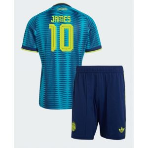 Kolumbien James Rodriguez #10 Auswärtstrikot Kinder WM 2026 Fußball trikotsatz
