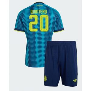 Kolumbien Juan Fernando Quintero #20 Auswärtstrikot Kinder WM 2026 Fußball trikotsatz