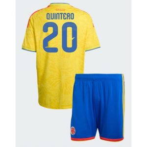 Kolumbien Juan Fernando Quintero #20 Heimtrikot Kinder WM 2026 Fußball trikotsatz