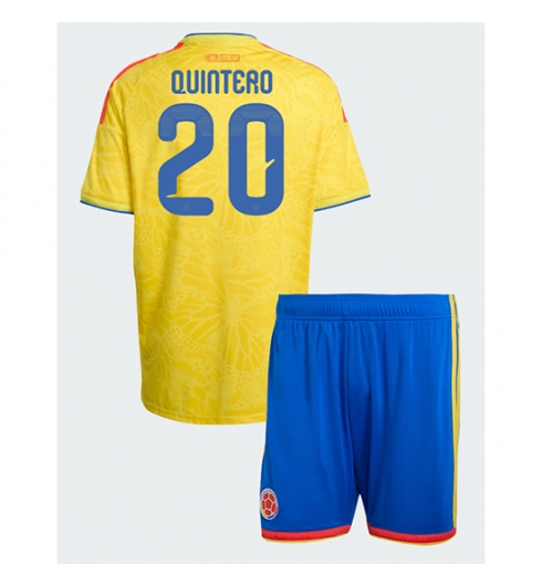Kolumbien Juan Fernando Quintero #20 Heimtrikot Kinder WM 2026 Fußball trikotsatz 2 Kolumbien Juan Fernando Quintero #20 Heimtrikot Kinder WM 2026 Fußball trikotsatz 2