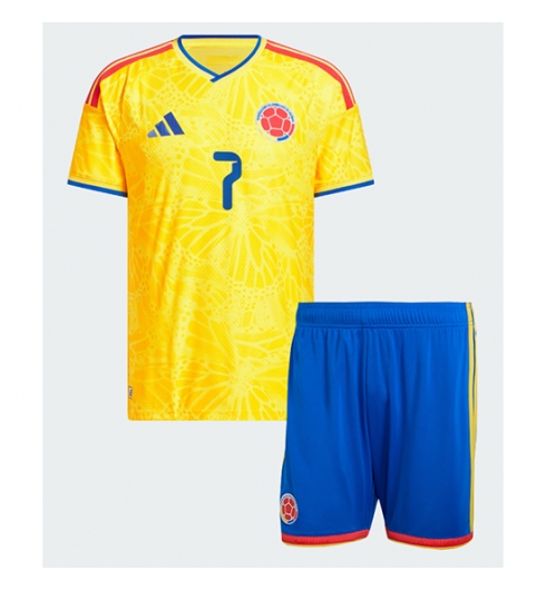 Kolumbien Luis Diaz #7 Heimtrikot Kinder WM 2026 Fußball trikotsatz 3 Kolumbien Luis Diaz #7 Heimtrikot Kinder WM 2026 Fußball trikotsatz 3