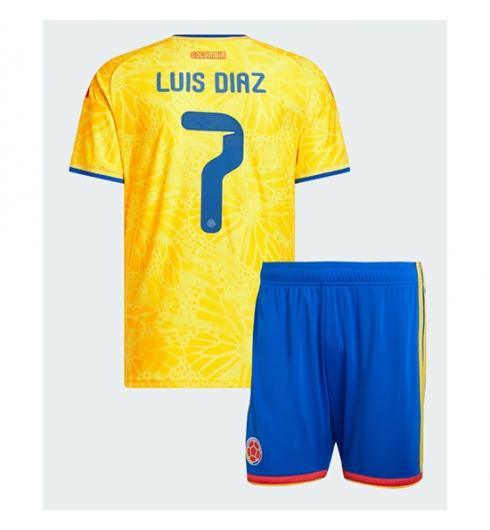 Kolumbien Luis Diaz #7 Heimtrikot Kinder WM 2026 Fußball trikotsatz 2 Kolumbien Luis Diaz #7 Heimtrikot Kinder WM 2026 Fußball trikotsatz 2