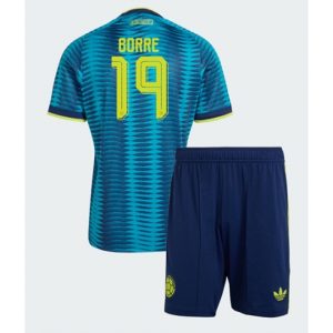 Kolumbien Rafael Santos Borre #19 Auswärtstrikot Kinder WM 2026 Fußball trikotsatz