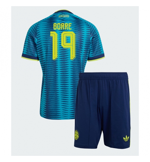 Kolumbien Rafael Santos Borre #19 Auswärtstrikot Kinder WM 2026 Fußball trikotsatz 2 Kolumbien Rafael Santos Borre #19 Auswärtstrikot Kinder WM 2026 Fußball trikotsatz 2