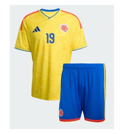 Kolumbien Rafael Santos Borre #19 Heimtrikot Kinder WM 2026 Fußball trikotsatz 3 Kolumbien Rafael Santos Borre #19 Heimtrikot Kinder WM 2026 Fußball trikotsatz 3