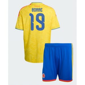 Kolumbien Rafael Santos Borre #19 Heimtrikot Kinder WM 2026 Fußball trikotsatz