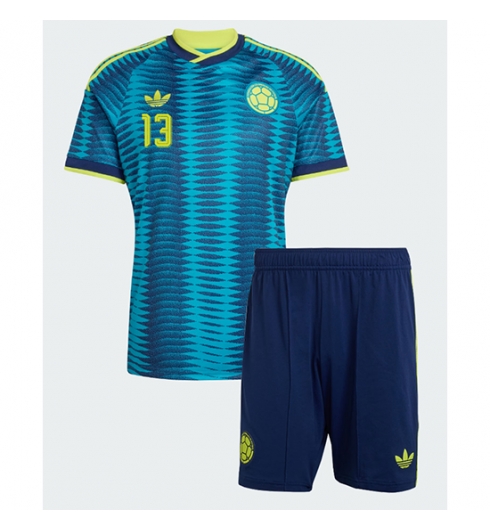 Kolumbien Yerry Mina #13 Auswärtstrikot Kinder WM 2026 Fußball trikotsatz 3 Kolumbien Yerry Mina #13 Auswärtstrikot Kinder WM 2026 Fußball trikotsatz 3