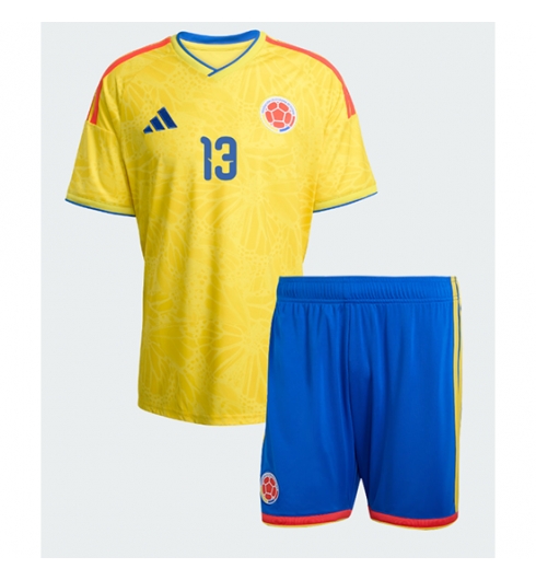 Kolumbien Yerry Mina #13 Heimtrikot Kinder WM 2026 Fußball trikotsatz 3 Kolumbien Yerry Mina #13 Heimtrikot Kinder WM 2026 Fußball trikotsatz 3