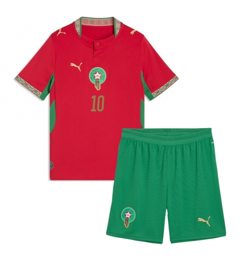Marokko Brahim Diaz #10 Heimtrikot Kinder WM 2026 Fußball trikotsatz 3 Marokko Brahim Diaz #10 Heimtrikot Kinder WM 2026 Fußball trikotsatz 3