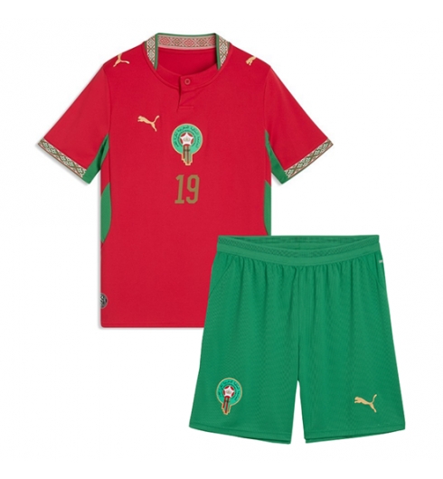 Marokko Youssef En-Nesyri #19 Heimtrikot Kinder WM 2026 Fußball trikotsatz 3 Marokko Youssef En-Nesyri #19 Heimtrikot Kinder WM 2026 Fußball trikotsatz 3