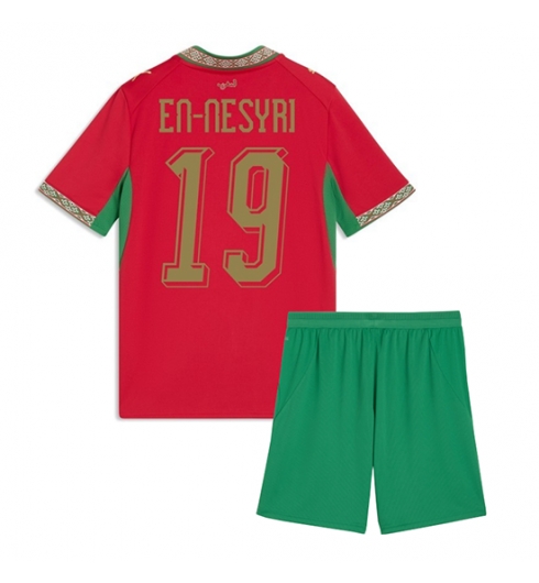 Marokko Youssef En-Nesyri #19 Heimtrikot Kinder WM 2026 Fußball trikotsatz 2 Marokko Youssef En-Nesyri #19 Heimtrikot Kinder WM 2026 Fußball trikotsatz 2