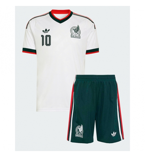 Mexiko Alexis Vega #10 Auswärtstrikot Kinder WM 2026 Fußball trikotsatz 3 Mexiko Alexis Vega #10 Auswärtstrikot Kinder WM 2026 Fußball trikotsatz 3