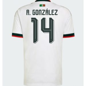 Mexiko Armando Gonzalez #14 Auswärtstrikot WM 2026 Fußballtrikots