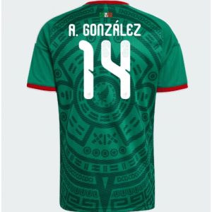 Mexiko Armando Gonzalez #14 Heimtrikot WM 2026 Fußballtrikots
