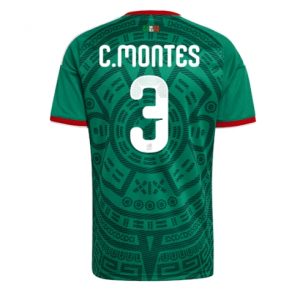 Mexiko Cesar Montes #3 Heimtrikot WM 2026 Fußballtrikots