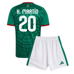 Mexiko Henry Martin #20 Heimtrikot Kinder WM 2026 Fußball trikotsatz