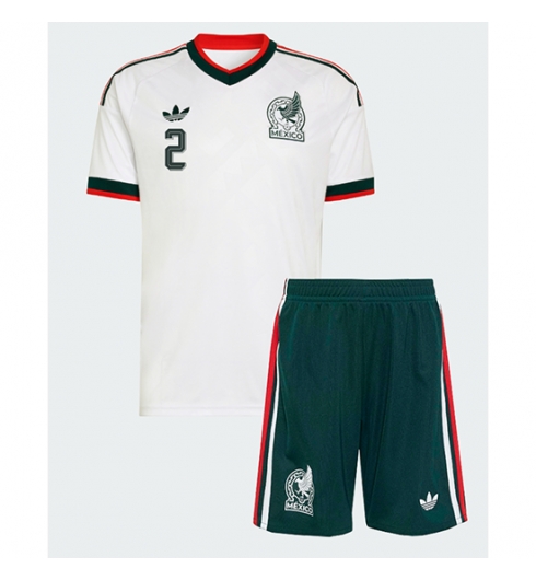 Mexiko Jorge Sanchez #2 Auswärtstrikot Kinder WM 2026 Fußball trikotsatz 3 Mexiko Jorge Sanchez #2 Auswärtstrikot Kinder WM 2026 Fußball trikotsatz 3